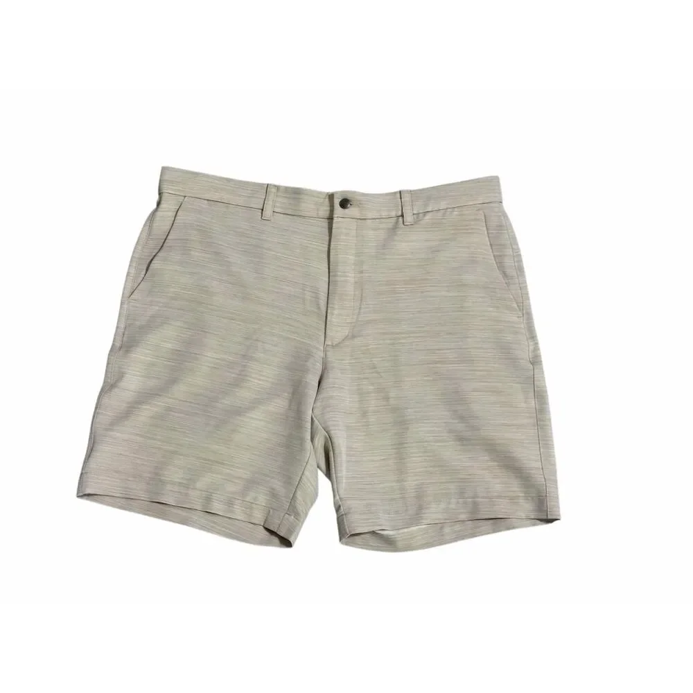Callaway Men's Golf Shorts Size 38 Beige Stretch Performance Casual 8.5” Inseam